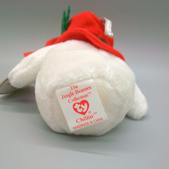Ty Jingle Beanies Snowmen Ornament Set 2002 Snowgirl 2003 Chillin 2004 Melton - Picture 14 of 15